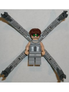 LEGO Dr. Octopus (Otto Octavius) / Doc Ock, Light Bluish Gray Torso, Light Bluish Gray Legs - With Arms minifigure