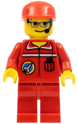LEGO Space Port - Ground Control, Red Cap minifigure