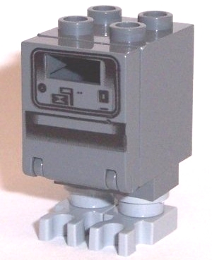 LEGO Gonk Droid (GNK Power Droid), Dark Bluish Gray Body and Light Bluish Gray Legs minifigure