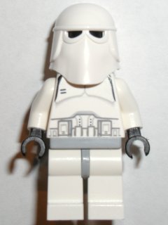 LEGO Snowtrooper, Light Bluish Gray Hips, Black Hands (Falcon blue box) minifigure