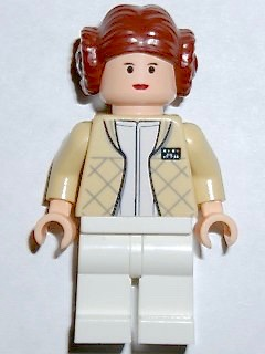 LEGO Princess Leia (Hoth Outfit, Bun Hair) minifigure