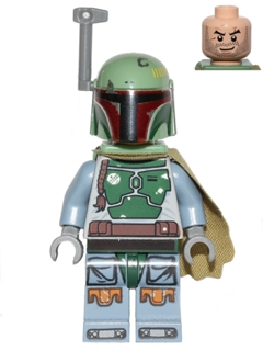LEGO Boba Fett - Head Beard Stubble minifigure