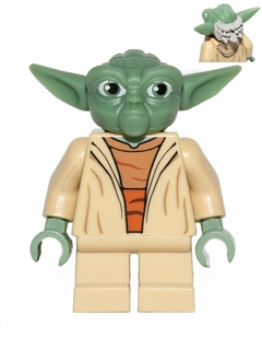 LEGO Yoda (Clone Wars, Gray Hair, Torso with Back Printing) minifigure