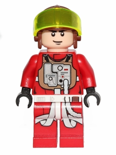 LEGO Rebel Pilot B-wing (Reddish Brown Helmet) minifigure