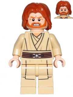 LEGO Obi-Wan Kenobi (Mid-Length Tousled with Center Part Hair) minifigure