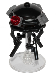 LEGO Imperial Probe Droid, Dark Bluish Gray Sensors (Reddish Brown Round Plate Inside) minifigure