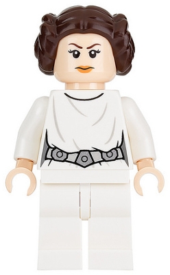 LEGO Princess Leia (White Dress, Detailed Belt) minifigure