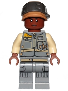 LEGO Rebel Trooper, Reddish Brown Head, Helmet with Pearl Dark Gray Band (Corporal Tonc) minifigure