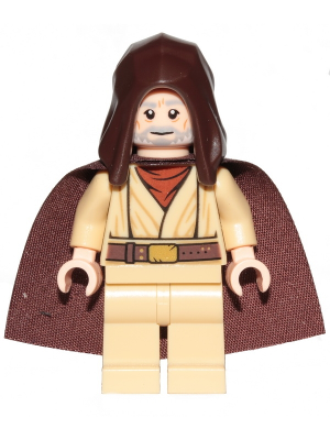 LEGO Obi-Wan Kenobi (Old, Standard Cape, Hood Basic) minifigure
