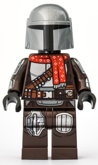 LEGO The Mandalorian / Din Djarin / 'Mando' - Red Christmas Scarf minifigure