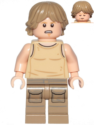 LEGO Luke Skywalker (Dagobah, Tan Tank Top) minifigure