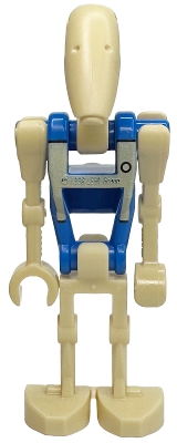 LEGO Battle Droid Pilot - Blue Torso with Tan Insignia and Chest Badge, Angled Arm and Straight Arm minifigure