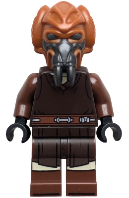 LEGO Plo Koon - Dark Brown Robe, Tan Shirt, Printed Legs minifigure