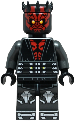 LEGO Darth Maul - Printed Legs with Silver Armor, Eyes without Black Pupils minifigure