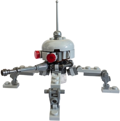 LEGO Dwarf Spider Droid - Light Bluish Gray Dome, Lightsaber Hilt minifigure