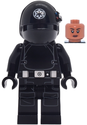 LEGO Imperial Gunner - Helmet with White Imperial Logo, Sienna Head minifigure