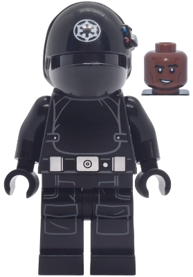 LEGO Imperial Gunner - Helmet with White Imperial Logo, Reddish Brown Head minifigure