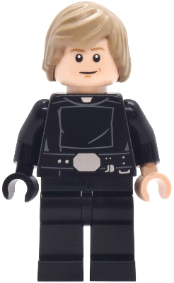 LEGO Luke Skywalker - Jedi, Hair with Side Part, Smile with Crease / Frown minifigure