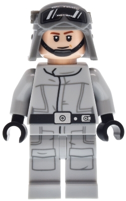 LEGO AT-ST Driver™ - Helmet with Molded Goggles, Light Bluish Gray Jumpsuit with Silver Dot, Printed Legs minifigure sw1498