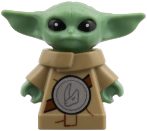LEGO Din Grogu / The Child / 'Baby Yoda' - Long Robe, Beskar Rondel with Mudhorn Signet minifigure sw1522