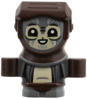 LEGO Anzellan - Dark Brown Hood (6581505) minifigure sw1524