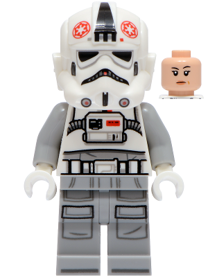 LEGO AT-AT Driver - White and Light Bluish Gray Suit minifigure sw1537