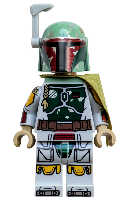 LEGO Boba Fett - Pauldron, Helmet, Jet Pack, Printed Arms and Legs, Rangefinder minifigure sw1538