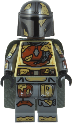 LEGO The Mandalorian / Din Djarin / 'Mando' - Brown Durasteel Armor, Printed Arms, Dark Tan Mud Splotches minifigure sw1539
