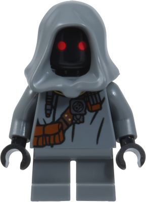 LEGO Jawa - Dark Bluish Gray Offworld Outfit, Strap with Pouches, Necklace and Pendants (Elder) minifigure sw1541