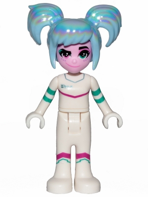 LEGO Sweet Mayhem - Crooked Smile, Raised Eyebrow, Hair minifigure