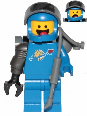 LEGO Apocalypse Benny - Smile / Scared with Welding Backpack minifigure