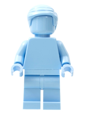 LEGO Everyone is Awesome Bright Light Blue (Monochrome) minifigure