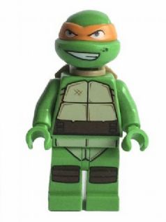 LEGO Michelangelo, Gritted Teeth, Smudges minifigure
