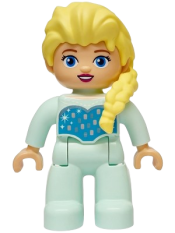 LEGO Duplo Figure Lego Ville, Disney Princess, Elsa, Light Aqua Legs and Top (6545872) set