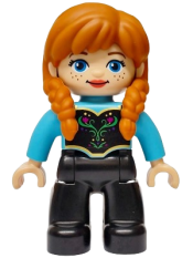 LEGO Duplo Figure Lego Ville, Disney Princess, Anna, Medium Azure Top (6545379) set