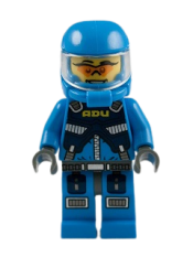 LEGO Alien Defense Unit Soldier 1 - Dark Bluish Gray Hips minifigure