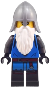 LEGO Mountain Fortress Black Falcon Soldier - Helmet with Neck Protector, Beard set