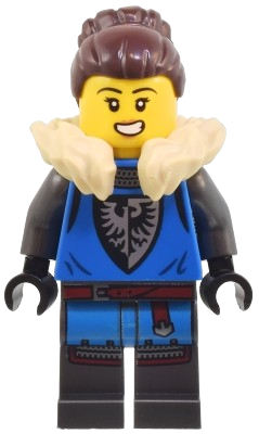 LEGO Mountain Fortress Black Falcon Woman set