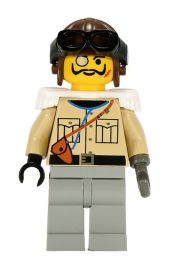 LEGO Baron Von Barron with Brown Aviator Cap minifigure