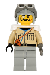 LEGO Baron Von Barron with Light Gray Aviator Cap minifigure