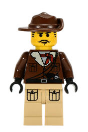 LEGO Johnny Thunder with Tan Legs with Pockets and Black Hands minifigure