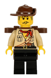 LEGO Johnny Thunder (Desert) with Backpack minifigure