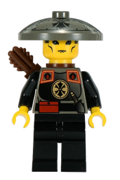 LEGO Dragon Fortress Guard - Conical Helmet, Quiver minifigure