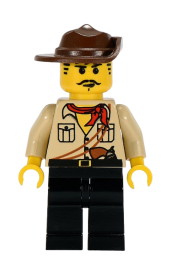 LEGO Johnny Thunder in Desert Outfit with Cleft Chin (Orient Expedition) minifigure