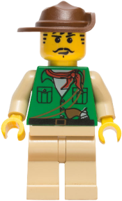 LEGO Johnny Thunder (Expedition) with Plain Tan Legs minifigure