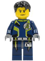 LEGO Agent Chase - Single Sided Head minifigure