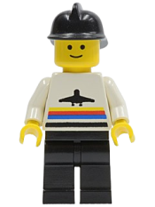 LEGO Airport - Classic, Black Legs, Black Fire Helmet minifigure