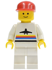 LEGO Airport - Classic, White Legs, Red Cap minifigure