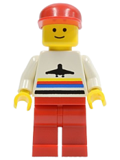 LEGO Airport - Classic, Red Legs, Red Cap minifigure