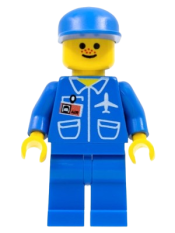 LEGO Airport - Blue, Blue Legs, Blue Cap minifigure